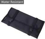 WODISON Foldable Clear Hanging Travel Toiletry Bag Cosmetic Organiser Storage, Black, One Size