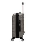 Rockland Melbourne Hardside Expandable Spinner Wheel Luggage, Silver, Carry-On 20-Inch