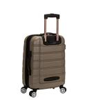Rockland Melbourne Hardside Expandable Spinner Wheel Luggage, Silver, Carry-On 20-Inch