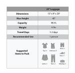 Rockland Melbourne Hardside Expandable Spinner Wheel Luggage, Silver, Carry-On 20-Inch