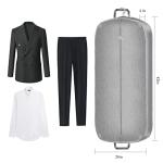 Limoomil Heavy Duty Waterproof Garment Bag for Travel, Tear Resistance Suit Bag for Men Travel for Suits, Tuxedos, Coats, Uniform. Grey, 42 inch…