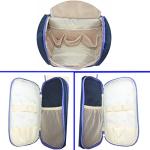 Hanging Toiletry Bag Extra Large Capacity | Premium Travel Organizer Bags For Men And Women | Durable Waterproof Nylon Bathroom, Shower, Makeup Bag For Toiletries, Cosmetics, Brushes (Dark Blue)