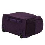 Rockland Melrose Upright Wheeled Underseater Carry-On Luggage, Purple, 15-Inch