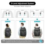 SWICKY 40L Travel Backpack for Men – TSA Friendly Carry-On, 17.3" Laptop Sleeve, Water-Resistant, Quick-Access Phone Pocket, Large Weekender for Travel & Commute