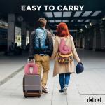 Dot&Dot Twist Memory Foam Travel Pillow for Airplanes - Neck Pillow for Sleeping - Airplane Pillow for Neck Support, Chin, Lumbar and Leg - Bendable Neck Roll Pillow Travel Essentials