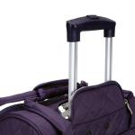 Rockland Melrose Upright Wheeled Underseater Carry-On Luggage, Purple, 15-Inch