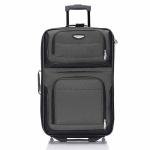 Travel Select Amsterdam Expandable Rolling Upright Luggage, Gray, Checked 25-Inch