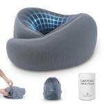 Artelse Neck Travel Pillow - Memory Foam Travel Pillow for Airplane, Washable Comfortable Breathable Cover, 360 Degree Support Ergonomic Design Best for Travel, Flight, Train, Sleeping