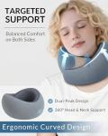 Artelse Neck Travel Pillow - Memory Foam Travel Pillow for Airplane, Washable Comfortable Breathable Cover, 360 Degree Support Ergonomic Design Best for Travel, Flight, Train, Sleeping