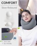 Artelse Neck Travel Pillow - Memory Foam Travel Pillow for Airplane, Washable Comfortable Breathable Cover, 360 Degree Support Ergonomic Design Best for Travel, Flight, Train, Sleeping