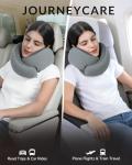 Artelse Neck Travel Pillow - Memory Foam Travel Pillow for Airplane, Washable Comfortable Breathable Cover, 360 Degree Support Ergonomic Design Best for Travel, Flight, Train, Sleeping