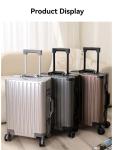 Large Capacity Durable Luggage for Men and Women, Aluminum, Carry-On, Boarding, Travel, New, 20, 24, 26, 28