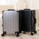 Large Capacity Durable Luggage for Men and Women, Aluminum, Carry-On, Boarding, Travel, New, 20, 24, 26, 28