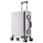 Large Capacity Durable Luggage for Men and Women, Aluminum, Carry-On, Boarding, Travel, New, 20, 24, 26, 28