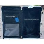 New Suitcase Aluminum Frame Rolling Luggage with Cup Holder Cabin Carrier PC Material Suitcase on Wheels Large Capacity