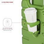 SwissGear 7366 Signature Hardside Expandable Luggage with Spinner Wheels, TSA Lock, Cup-Holder, Green, Carry-On 19-Inch