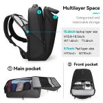 MARK RYDEN Business Backpack for Men, Waterproof High Tech Backpack with Sport Car Shape Design and USB Charging Port, Travel Laptop Backpack Fits 17.3 Inch Notebook