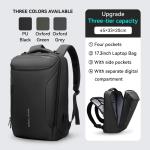 MARK RYDEN Business Backpack for Men, Waterproof High Tech Backpack with Sport Car Shape Design and USB Charging Port, Travel Laptop Backpack Fits 17.3 Inch Notebook