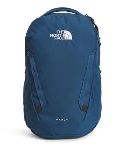 The North Face Vault Everyday Laptop Backpack - Commuter Travel Bag, Water-Repellent Finish, Spacious Compartment, Shady Blue/TNF White-NPF, One Size
