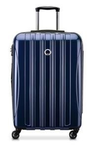 DELSEY PARIS Helium Aero Hardside Expandable Luggage with Spinner Wheels, Blue Cobalt, Checked-Medium 24 Inch
