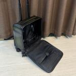 DIMY 2026 new 15 inch genuine leather suitcase with swivel wheels for business travel