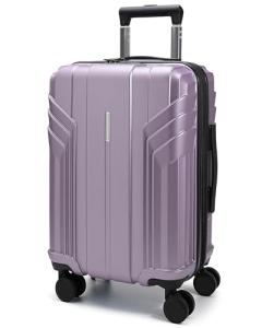 BAGSMART Expandable Carry On Luggage 22x14x9 Airline Approved, 20 Inch Travel Luggage with Spinner Wheels, Lightweight Hard Shell Suitcase Carry on Lavender Purple