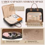 RAINSMORE Garment Bag for Travel Womens Hanging Suit & Dress Travel Bag Foldable Garment Duffle with Pockets & Strap, Carry On Compatible