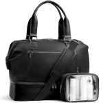 Travel Duffle Bag for Women,40L Weekender Bags Airline Approved Carry On with Shoe Compartment & Waterproof Wet Pocket, Durable Nylon Weekender Overnight Bag for Travel, Gym, Business Trip, Black