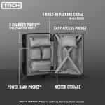 3-Piece Hard Shell Luggage Set - 20, 24 & 28 inches | Carry-On, Medium & Large Suitcases | Built-In Conting System | For 9 Bags