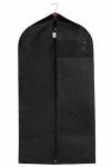 Travel Garment Bag Lightweight Water-Resistant Material Black Zipped Travel Suit Garment Bag For Carrying And Storing Outfits 43x23 Inch