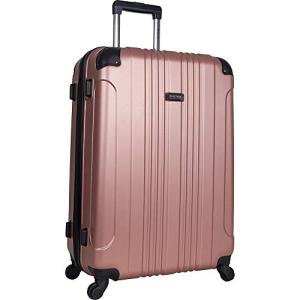 Kenneth Cole REACTION Out of Bounds Lightweight Hardshell 4-Wheel Spinner Luggage, Rose Gold, 28-Inch Checked