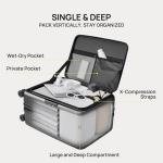 NINETYGO Top Opening Carry On Luggage 22x14x9 Airline Approved, Expandable & Lightweight, Scratch Resistant PC Hardside with Deep Cabin Design, TSA Lock & 360° Spinner Wheels (Forest Green, Alps)