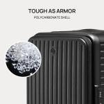 NINETYGO Top Opening Carry On Luggage 22x14x9 Airline Approved, Expandable & Lightweight, Scratch Resistant PC Hardside with Deep Cabin Design, TSA Lock & 360° Spinner Wheels (Forest Green, Alps)