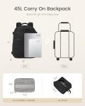 LOVEVOOK 40L Travel Backpack for Women & Men,Airline Approved Carry On Backpack with 3 Packing Cubes,TSA Waterproof Personal Item Bag,Weekender Overnight Essentials Backpacks fits 18" Laptop
