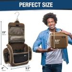 DD D&D Wanderlust D&D Hanging Travel Toiletry Bag for Men and Women – Cosmetics, Makeup and Toiletries Organizer Kit with 10 Compartments, YKK Zippers, XXL Metal Swivel Hook, Water-Resistant Nylon