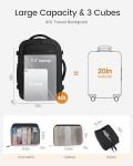 LOVEVOOK 40L Travel Backpack for Women & Men, TSA Approved Carry On Backpack with 3 Packing Cubes, Waterproof Personal Item Bag Fits 17" Laptop, Weekender Essentials Overnight Backpack for Trip