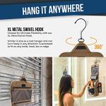 DD D&D Wanderlust D&D Hanging Travel Toiletry Bag for Men and Women – Cosmetics, Makeup and Toiletries Organizer Kit with 10 Compartments, YKK Zippers, XXL Metal Swivel Hook, Water-Resistant Nylon