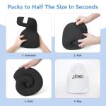 jiaao Neck Pillow Airplane, Memory Foam Travel Neck Pillows for Long Flight, 3D Eye Masks, Ear Plugs and Portable Drawstring Bag, Napping Pillow for Home, Road Trips, Sleep Rest and Travel Use