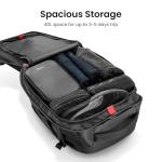 tomtoc Travel Backpack 40L, TSA Friendly Flight Approved Carry-on Luggage Hand Water-resistant Lightweight Business Rucksack, Durable Large Weekender Bag Daypack Fits 17.3 Inch Laptop
