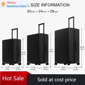 Activity priceThree Piece Set Carry On Luggage 20 24 28 Inch Lightweight Hardside Suitcases With Wheels Tsa Lock Black