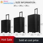 Activity priceThree Piece Set Carry On Luggage 20 24 28 Inch Lightweight Hardside Suitcases With Wheels Tsa Lock Black