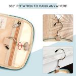 Travel Hanging Toiletry Bag for Women and Men, 6 Organizer Compartments, Holds Full Size Bottles, Extra Large Cosmetic Accessories, Makeup essentials, Bathroom Water-resistant Toiletries Bag, Blue