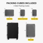 Activity priceThree Piece Set Carry On Luggage 20 24 28 Inch Lightweight Hardside Suitcases With Wheels Tsa Lock Black