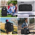 MOZETO Travel Backpack for Men 40L TSA Approved Carry On Backpack with USB Charging Port Durable Water-resistant Convertible Duffle Luggage Bag Large Weekender Bag Daypack Fits 17.3 Inch Laptop