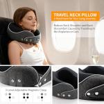 AISLEEP Travel Pillow, Memory Foam Neck Pillow Airplane, Travel Pillows for Airplanes, 360º Ergonomic Design Travel Neck Pillow for Travel, Car Rides, and Home, Ideal for Adults and Kids