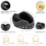 AISLEEP Travel Pillow, Memory Foam Neck Pillow Airplane, Travel Pillows for Airplanes, 360º Ergonomic Design Travel Neck Pillow for Travel, Car Rides, and Home, Ideal for Adults and Kids
