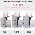 120L Duffle Bag for Travel, Large Foldable Waterproof Travel Duffel Bags Weekender Overnight Bag for Men and Women with Shoe Compartment (Stripe)