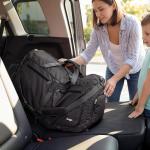 Bago Large Foldable Duffel Bags for Traveling Women & Men - 80L Packable Duffle Bag for Travel with Shoe Compartment - Water Repellant, Heavy Duty, Lightweight Folding & Collapsible (All Black)