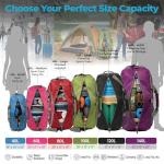 Bago Large Foldable Duffel Bags for Traveling Women & Men - 80L Packable Duffle Bag for Travel with Shoe Compartment - Water Repellant, Heavy Duty, Lightweight Folding & Collapsible (All Black)