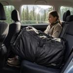 Bago Large Foldable Duffel Bags for Traveling Women & Men - 80L Packable Duffle Bag for Travel with Shoe Compartment - Water Repellant, Heavy Duty, Lightweight Folding & Collapsible (All Black)